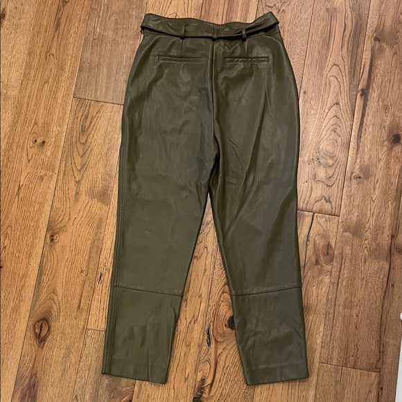 Peter Som x RTR Green Faux Leather Pants, 6 - Picture 6 of 9